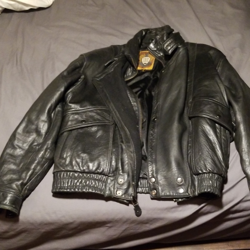 Genuine IOU Leather Jacket
